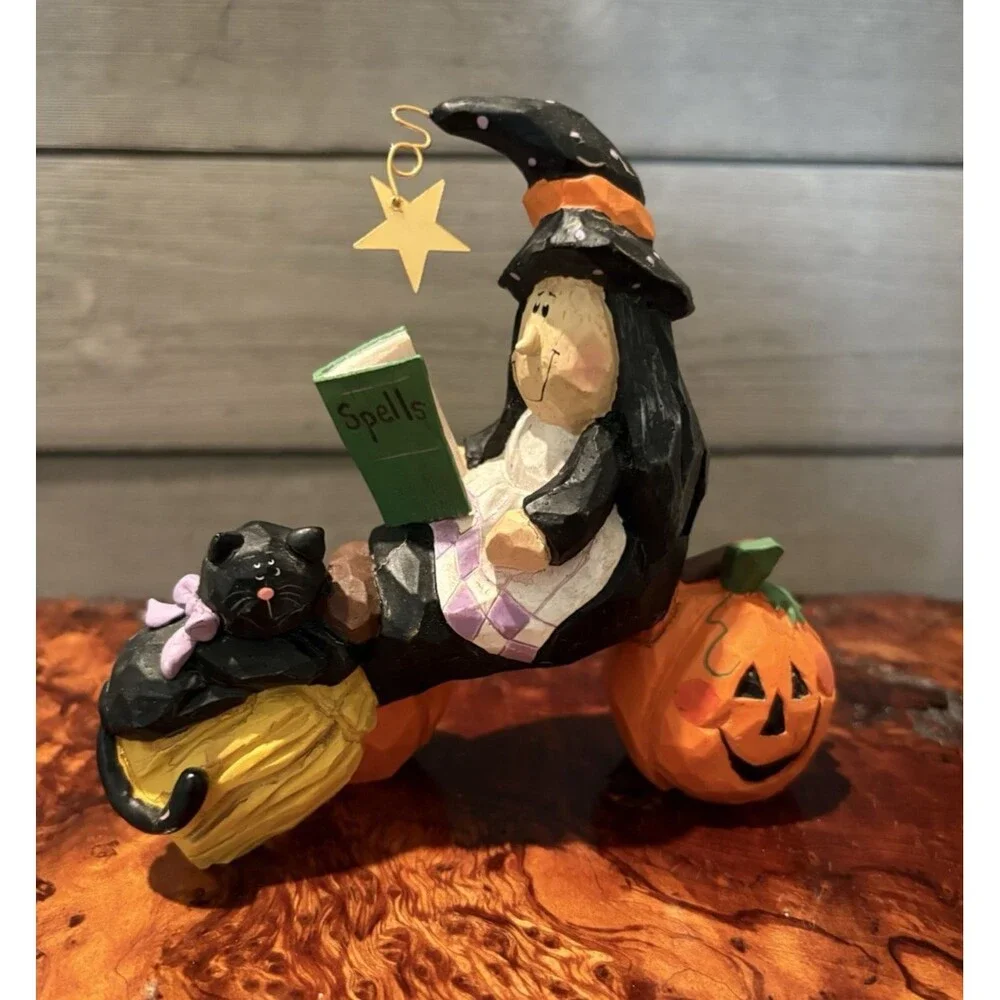 Vintage Eddie Walker Halloween Witch N Spells Figurine Used